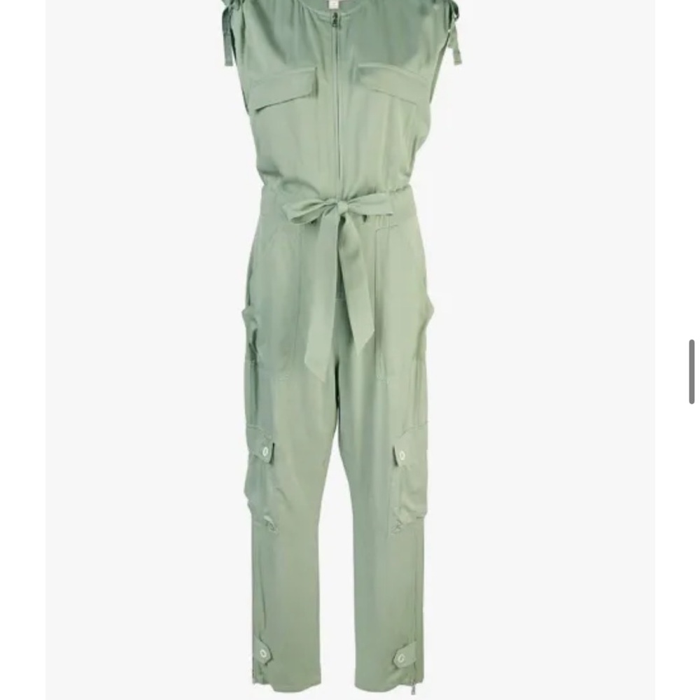 ✨ Jonathan Simkhai Twill Fly Boilersuit – Size 4